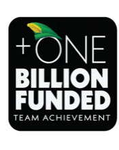 Over one billion dollars funded — team achievement